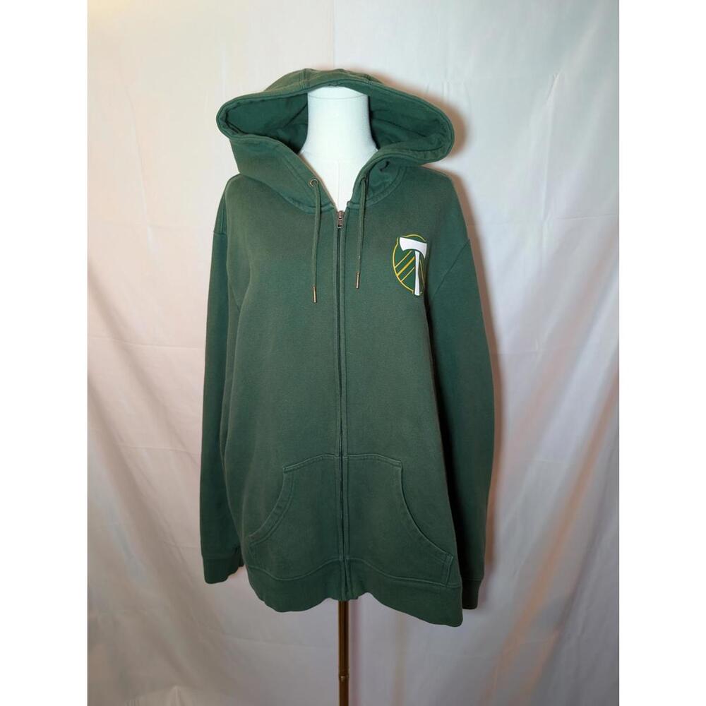 Fanatics Green Portland Timbers Zip-Up Hoodie Men's Size XL